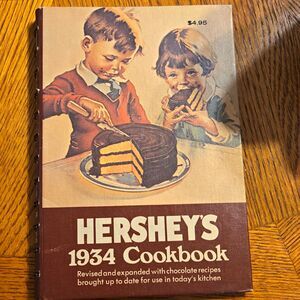 Hershey's 1934 Cookbook Revised & Expanded Spiral Bound 1971